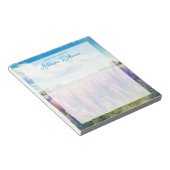 Aquarellfarben Lupine Wildblumen Individuelle Name Notizblock (angewinkelt)