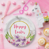 Aquarellfarben Magnolien, Imitate Marmorbäume Oste Pappteller (Party)