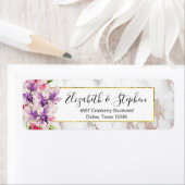 Aquarellfarben Magnolien, Imitate Marmortextur Hoc (Insitu)