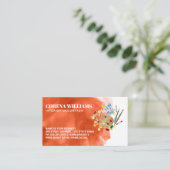 Aquarellfarben | Malerpalette Visitenkarte (Stehend Vorderseite)