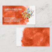 Aquarellfarben | Malerpalette Visitenkarte (Vorne/Hinten)