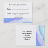 Aquarellfarben Medizinstationskarte Terminkarte (Vorne/Hinten)