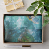 Aquarellfarben Meeresschildkröte Dekoupage Seidenpapier (Geschenk)