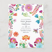 Aquarellfarben mexikanische Fiesta Wedite Flyer (Vorne)