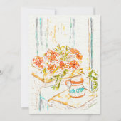 Aquarellfarben mexikanische Folklorekunst Tasse Ge Einladung (Rückseite)