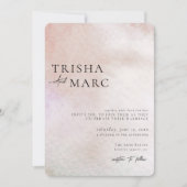 Aquarellfarben Minimalistische Hochzeitseinladung Einladung (Vorderseite)