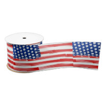 Aquarellfarben mit amerikanischer Flagge