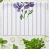 Aquarellfarben mit Streifen Geschirrtuch (Gefaltet)