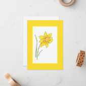 Aquarellfarben Mitteilungskarte (Vorderseite/Rückseite Beispiel)