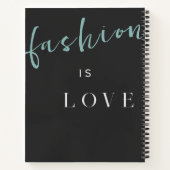 Aquarellfarben-Mode-Modell Notizblock (Rückseite)