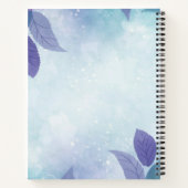 Aquarellfarben-Monogramm-Sketchbuch Notizblock (Rückseite)