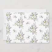 Aquarellfarben Morning Glory Handfasts Save The Date (Rückseite)