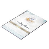 Aquarellfarben-Muscheln, SeenNotebook Notizblock (Linke Seite)