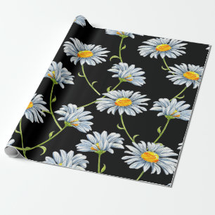 Aquarellfarben. Nahtloser floraler Hintergrund mit Geschenkpapier