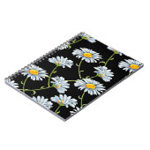 Aquarellfarben. Nahtloser floraler Hintergrund mit Notizblock (Linke Seite)