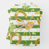 Aquarellfarben Nahtloses Muster Niedlich St Patric Geschenkpapier Set (Beispiel)