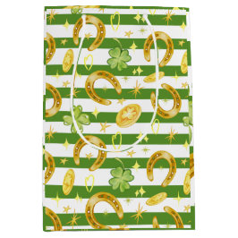 Aquarellfarben Nahtloses Muster Niedlich St Patric Mittlere Geschenktüte