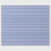 Aquarellfarben-Navy- & White Strip-Muster Geschenkpapier (Flach)