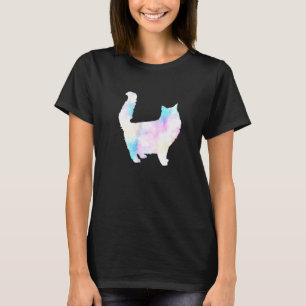 Aquarellfarben Niedlich Spaß Katze Kunstfertigkeit T-Shirt