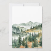 Aquarellfarben Niedliche Tiere Moderner QR-Code Ei Einladung (Rückseite)