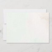 Aquarellfarben Niedlicher Drache Geburtstag Danke  Einladung (Rückseite)