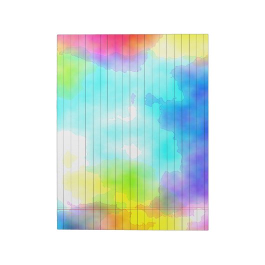 Aquarellfarben - Notepad Notizblock (Rotiert)