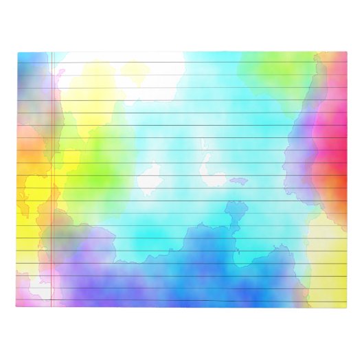 Aquarellfarben - Notepad Notizblock (Vorderseite)