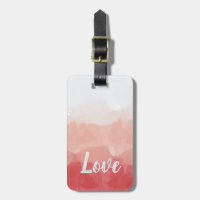 Aquarellfarben Ombre Rot und Rosa Gradient Liebe