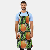 Aquarellfarben-Orangen: Zitrusfarbenes Muster Schürze (Getragen)