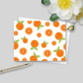 Aquarellfarben Orangen Zitrusfrüchte Mitteilungskarte