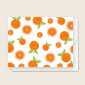 Aquarellfarben Orangen Zitrusfrüchte Mitteilungskarte
