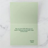 Aquarellfarben Osterillustrierungskarte Karte (Innenseite)