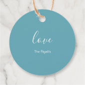 Aquarellfarben Ostersonnige Liebesmarken Geschenkanhänger (Rückseite)