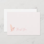 Aquarellfarben Owl Studentinnenverbindung Note Car Dankeskarte (Vorne/Hinten)