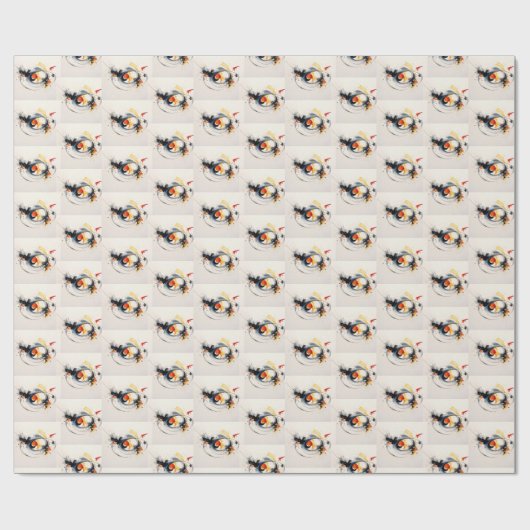 Aquarellfarben-Paint-Skripte Geschenkpapier (Flach)