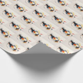 Aquarellfarben-Paint-Skripte Geschenkpapier (Ecke)