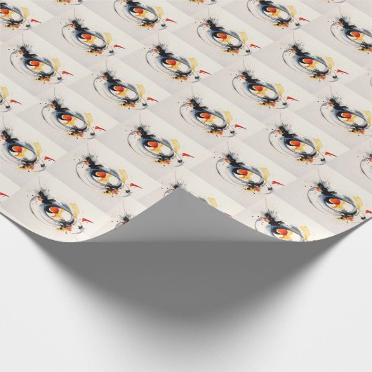 Aquarellfarben-Paint-Skripte Geschenkpapier (Ecke)