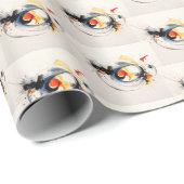 Aquarellfarben-Paint-Skripte Geschenkpapier (Rolleneckpunkt)