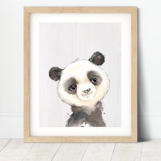 Aquarellfarben Panda Kinderzimmer Printmedien Poster