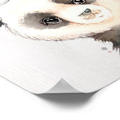 Aquarellfarben Panda Kinderzimmer Printmedien Poster (Ecke)
