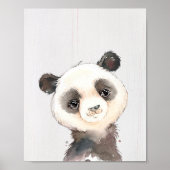 Aquarellfarben Panda Kinderzimmer Printmedien Poster (Vorne)