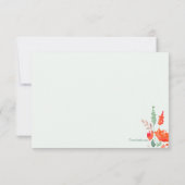 Aquarellfarben - Personalisiertes Geschirr Dankeskarte (Rückseite)