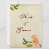 Aquarellfarben-Pfirsichkernen Einladung (Vorderseite)