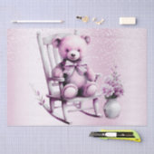 Aquarellfarben Pink Baby Bear Tissue Paper Seidenpapier (Handwerk)
