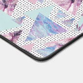 Aquarellfarben Pink & Blue Palm Tree Muster Schreibtischunterlage (Ecke)