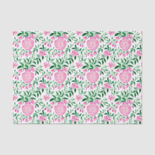 Aquarellfarben Pink und grüne Blumenkästen Seidenpapier