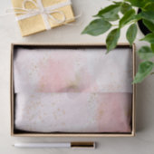 Aquarellfarben pink & weiß mit Goldspritze Seidenpapier (Geschenk)