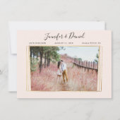 Aquarellfarben Pinselstrich Rosa Bläschen Save the Save The Date (Vorderseite)
