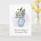 Aquarellfarben Platterbsen Beileid | Karte (Gelbe Blume)