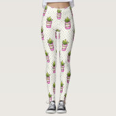 Aquarellfarben - Polka-Dot-Muster Leggings (Vorderseite)